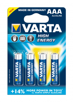 VARTA High Energy / longlife, AAA-Batterien, 4903, 4er Blister
