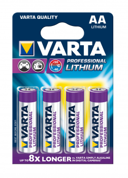 VARTA Lithium Batterie, Typ 6106, AA, 4er Pack