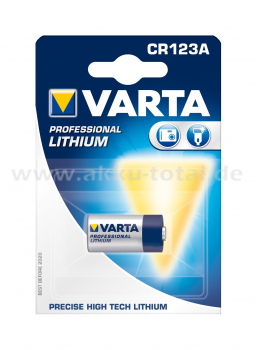 VARTA CR123A Lithium Batterie