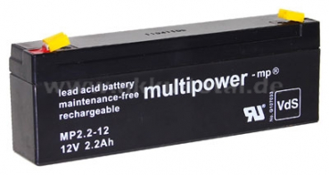 Multipower Blei-Akku, MP2.3-12, 12V, 2.3Ah