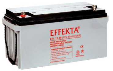 Effekta Blei Vlies - 12V - 80Ah - BTL12-80