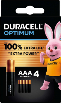 DURACELL Optimum, AAA, 4er Blister