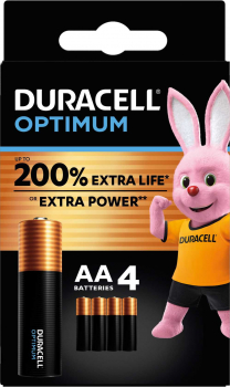 DURACELL Optimum, AA, 4er Blister