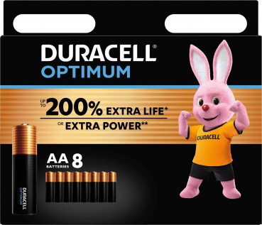 DURACELL Optimum, AA, 8er Blister