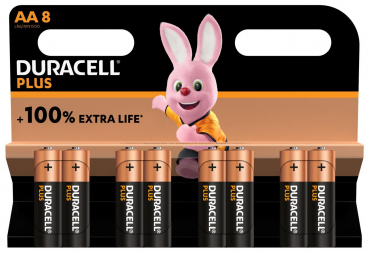 DURACELL Plus, AA, 8er Blister