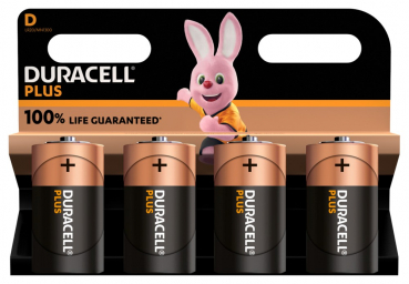 DURACELL Plus, D, 2er Blister