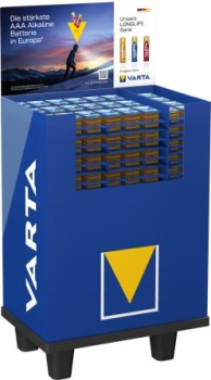 Varta Bodendisplay mit Batterien, blau