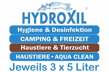HYDROXIL 4er Sparpaket, jeweils 3 x 5 Liter