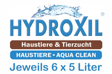 HYDROXIL 6 x 5 Liter "Haustiere - Aqua Clean" und 6 x 5 Liter "Haustiere und Tierzucht"