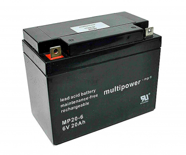 Multipower Blei-Akku, MP20-6, 6V, 20Ah