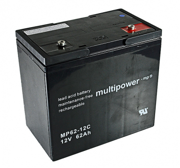 Multipower Blei-Akku, MPC62-12I, 12V, 62Ah, zyklenfest