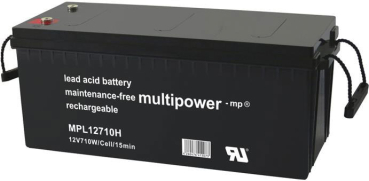 Multipower Blei-Akku, MP12710H, 12V, 200Ah, hochtemperaturfähig - Longlife