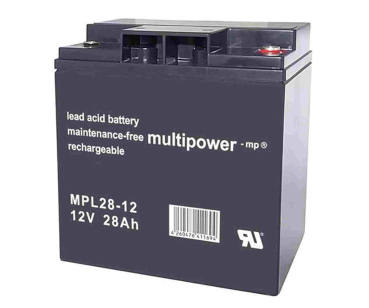 Multipower Blei-Akku, MPL28-12I, 12V, 28Ah, longlife