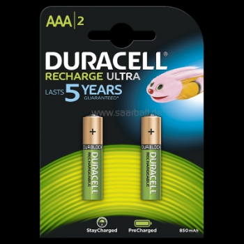 DURACELL Akkus Recharge Ultra, AAA, 850mAh, 2er Blister