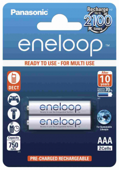 ENELOOP, AAA, 750mAH, BK-4MCCE/2BE, 2er Blister
