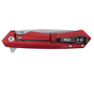 CASE Kinzua, Red Aluminium, S35VN, Flipper