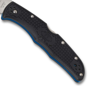 Spyderco C11FPSBKBL Delica 4, Thin Blue Line