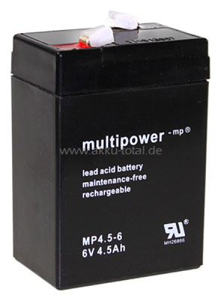 Multipower 6V 4.5Ah Blei-Akku MP4.5-6 