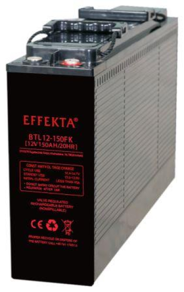 Effekta Blei Vlies - Front Terminal - 12V - 150Ah - BTL12-150FK