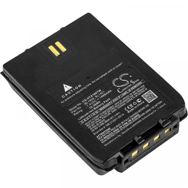 Funkgeräteakku für HYT - Li-Ion - 7,4V - 1400mAh