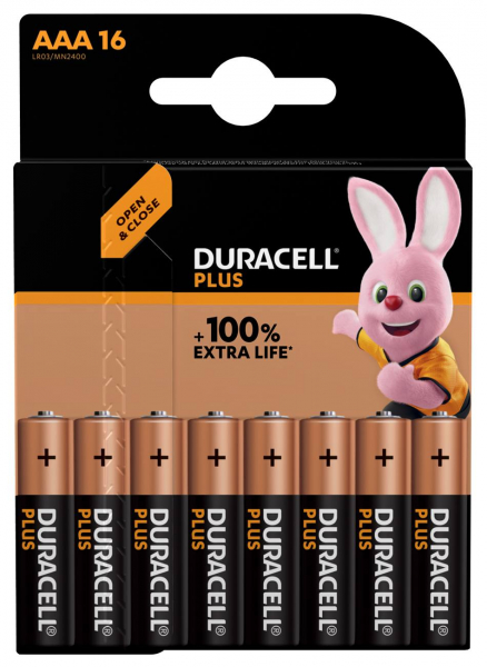 DURACELL Plus, AAA, 16er Blister