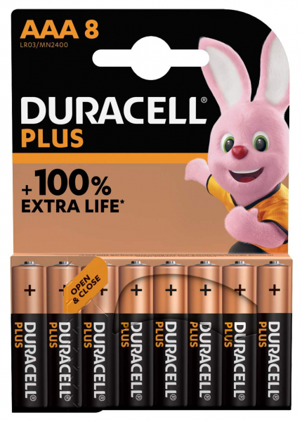 DURACELL Plus, AAA, 8er Blister