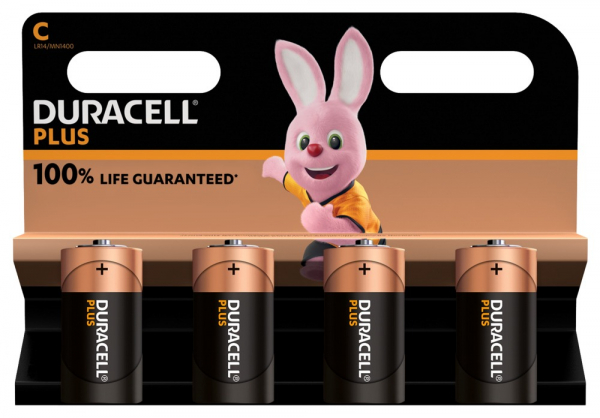 DURACELL Plus, C, 4er Blister