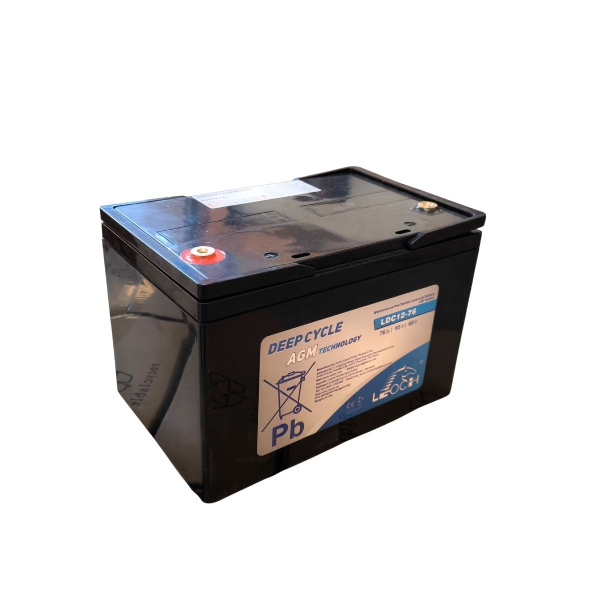 LEOCH LDC12-76, 12V - 76Ah,  DeepCycle AGM