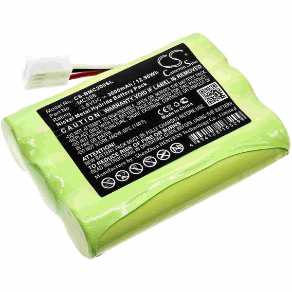 Ersatzakku für BEAMEX - NIMH - 3,6V - 3600mAh