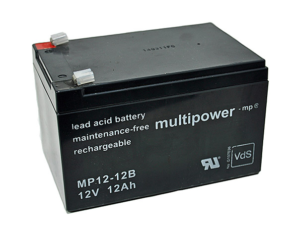 Multipower Blei-Akku, MP12-12B, 12V, 12Ah