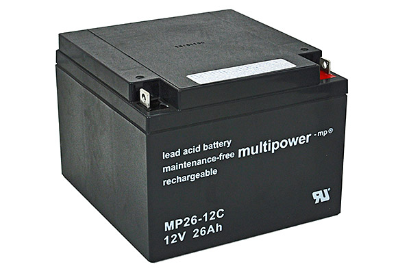 Multipower Blei-Akku, MPC26-12I, 12V, 26Ah, zyklenfest