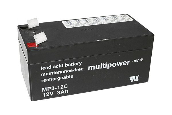 Multipower Blei-Akku, MPC3-12, 12V, 3Ah, zyklenfest