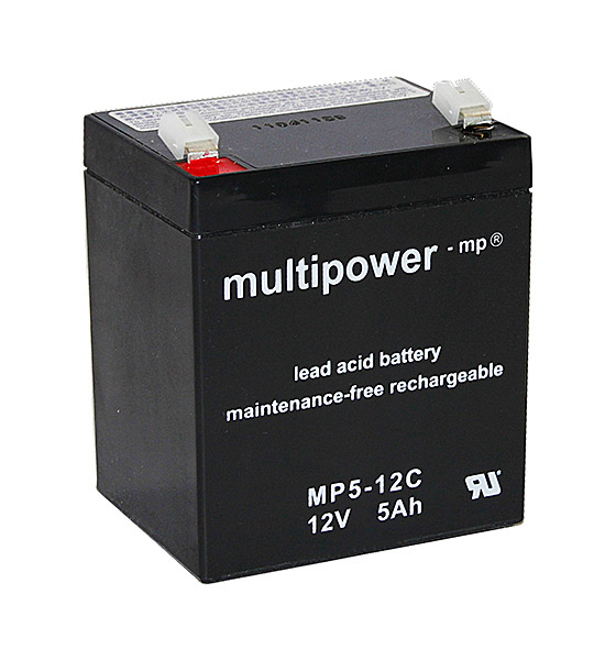 Multipower Blei-Akku, MPC5-12, 12V, 5Ah, zyklenfest