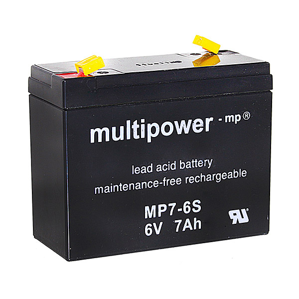 Multipower Blei-Akku, MP7-6S, 6V, 7Ah