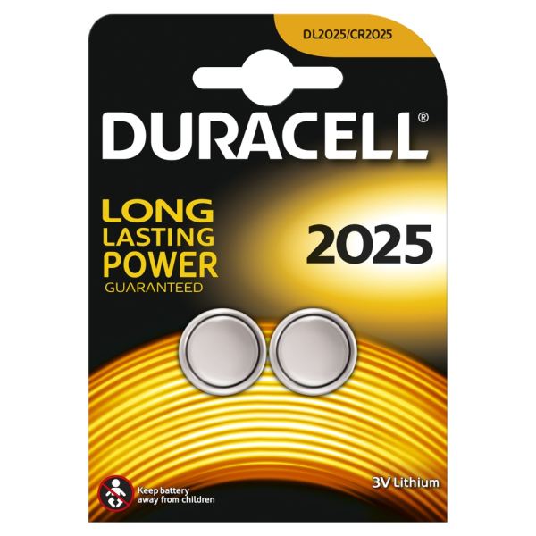 DURACELL Knopfzelle, 2025, 2er Pack