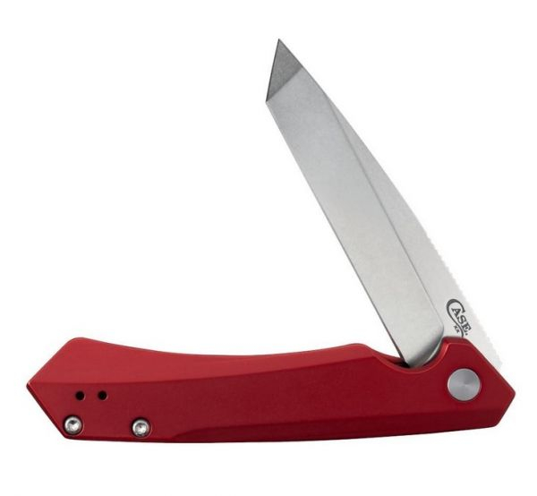 CASE Kinzua, Red Aluminium, S35VN, Flipper