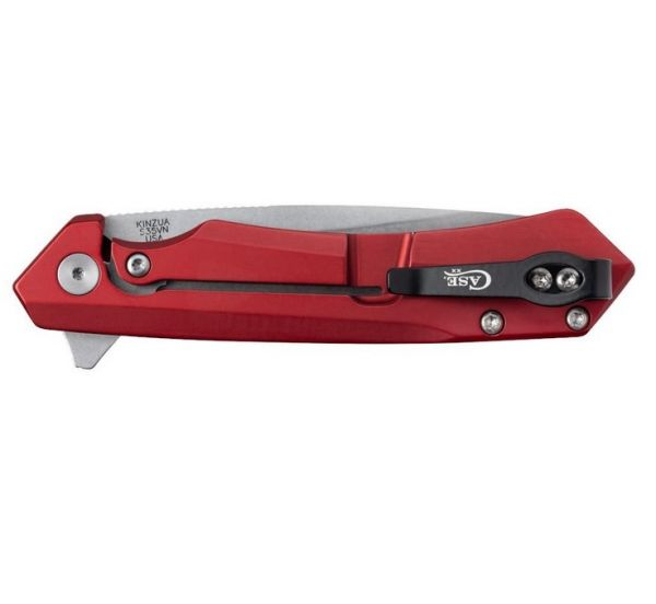 CASE Kinzua, Red Aluminium, S35VN, Flipper