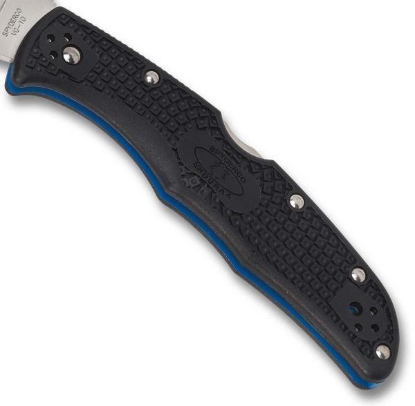 Spyderco C11FPSBKBL Delica 4, Thin Blue Line