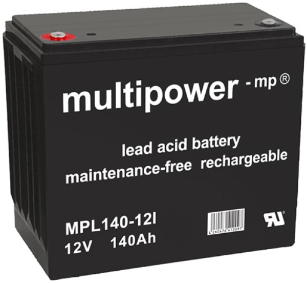 Multipower Blei-Akku, MPL140-12I, 12V, 140Ah, longlife