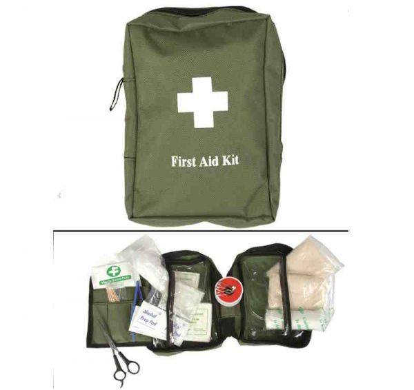 Notfalltasche, First Aid Kit LGE, Erste Hilfe Set, Tasche oliv