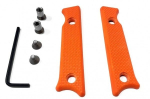 White River Firecraft 3.5 - G10-Griff Set Orange