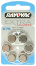 RAYOVAC Hörgerätebatterie, Typ 675, 1 x 6er Pack