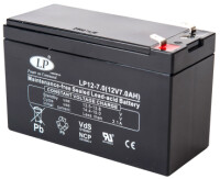 Landport Blei-Akku - 12V - 7Ah - VdS - 4,8mm Anschluss