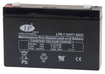 Landport Blei-Akku - 6V - 7,0Ah