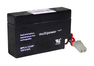 Multipower Blei-Akku, MP0.8-12AMP, 12V, 800mAh