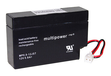 Multipower Blei-Akku, MP0.8-12JST, 12V, 800mAh
