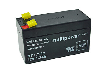 Multipower Blei-Akku, MP1.2-12, 12V, 1.2Ah - VdS
