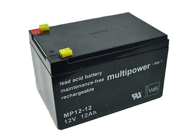 Multipower Blei-Akku, MP12-12, 12V, 12Ah - VdS