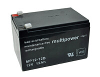 Multipower Blei-Akku, MP12-12B, 12V, 12Ah - VdS