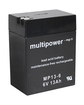 Multipower Blei-Akku, MP13-6, 6V, 13Ah